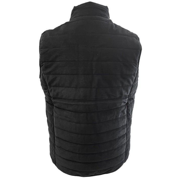 Gilet chauffant noir + batterie 5 000mah PISTEURS  Tailles : du S au 5XL.