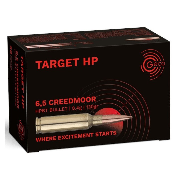 Geco 6,5 Creedmoor Target 8,4g/130grs - HPBT - (x50)