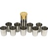 Pack 9 gobelets numéroté dans cartouche inox