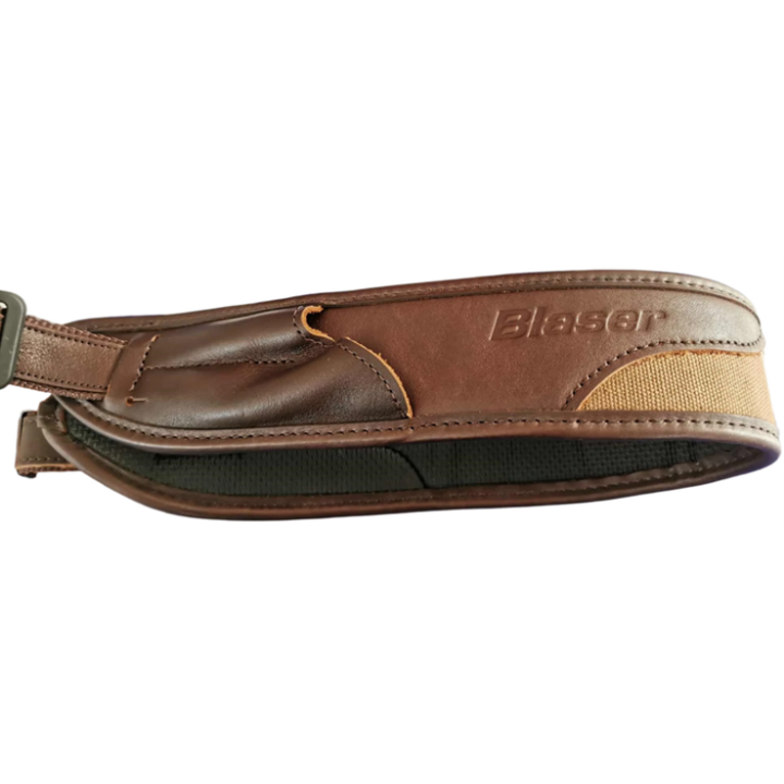 Bretelle Blaser - Cuir marron II / canvas - grenadières détachables
