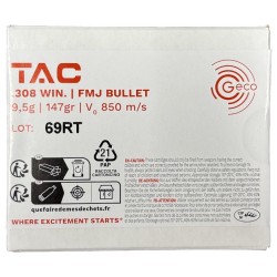 Geco 308W - TAC FMJ - 147grs / 9,5g - (x20)