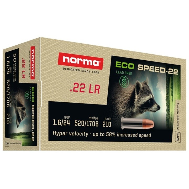 Norma Eco Speed 22 HP 24 grs - Sans plomb
