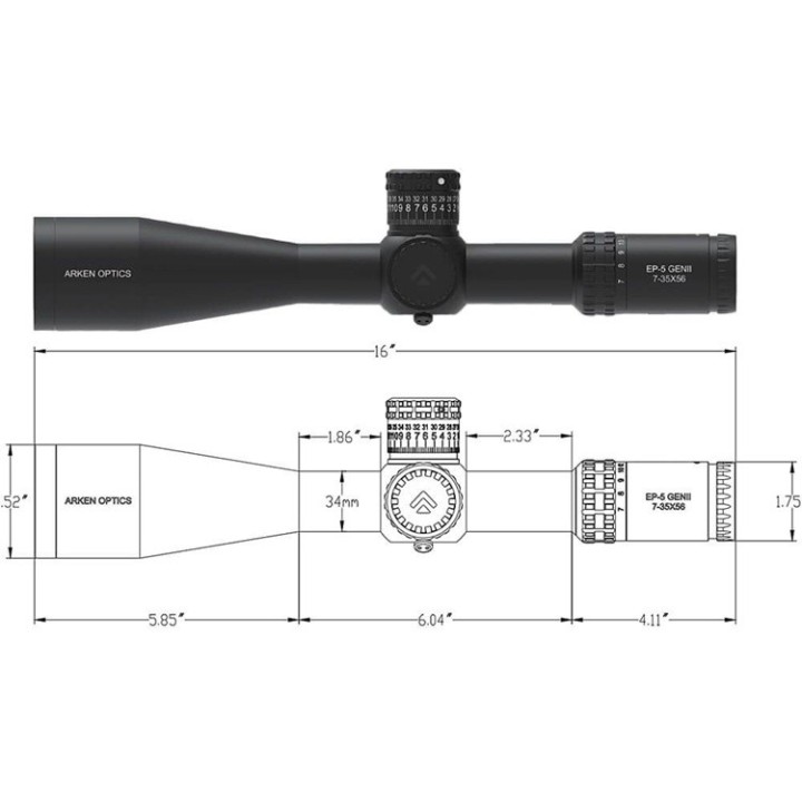 Arken EP5 Gen2 7-35x56 FFP VPR mil