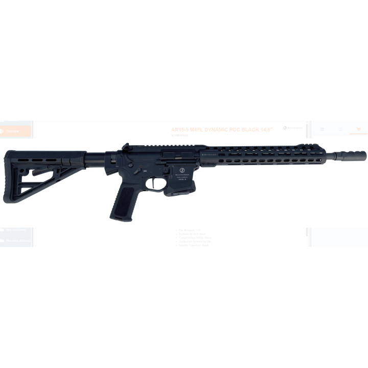 Schmeisser AR15-9 M4FL Dynamic - 14,5"- 9x19 - Black