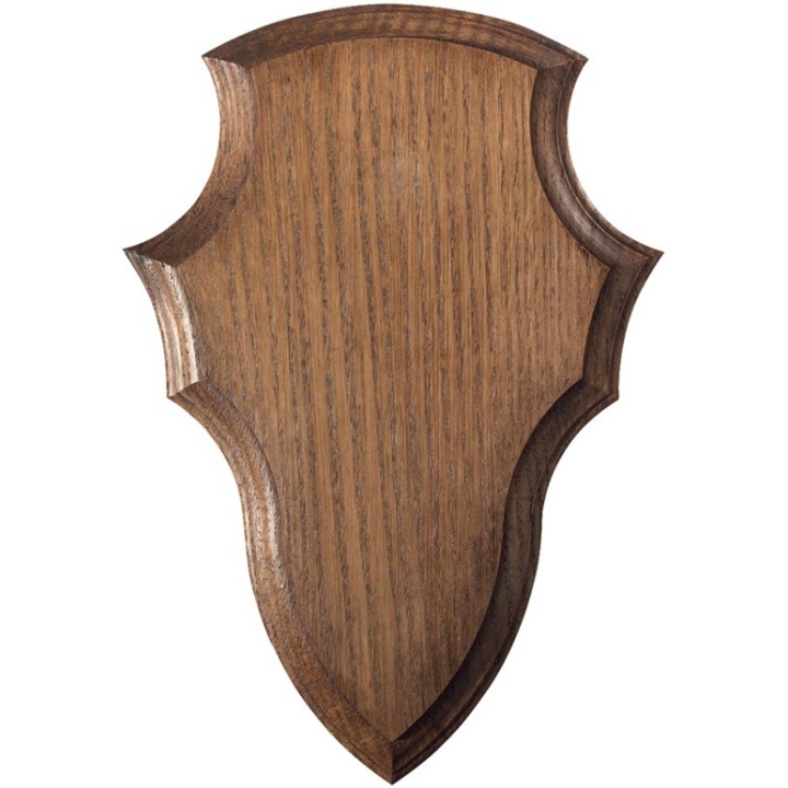 Ecusson cerf - chêne - 40x25cm