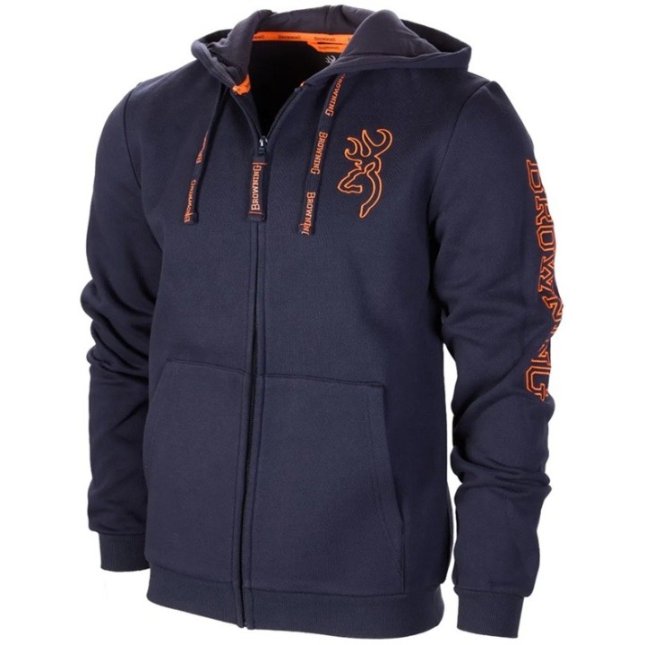 Sweat zippé Snapshot bleu - BROWNING