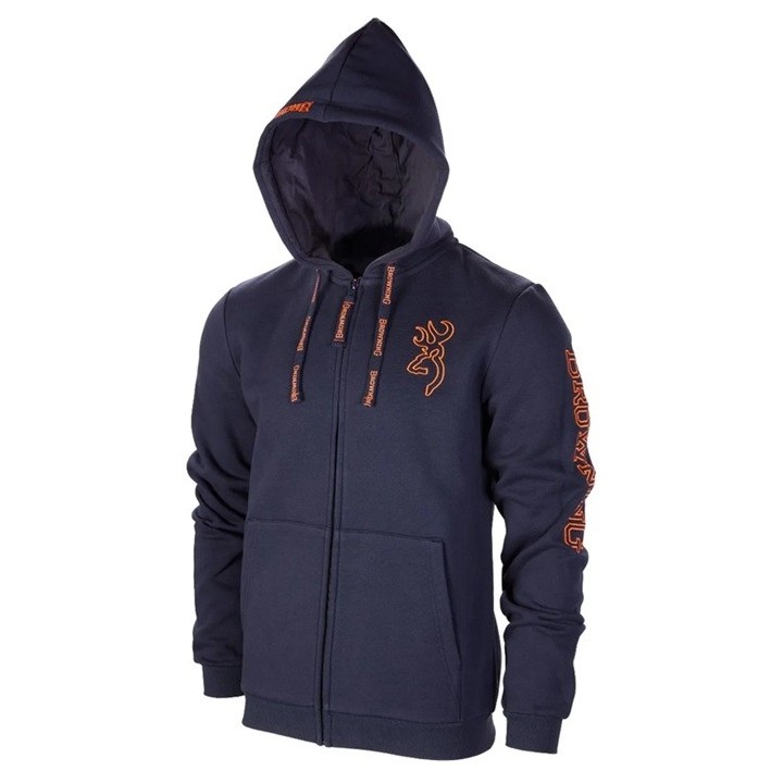 Sweat zippé Snapshot bleu - BROWNING