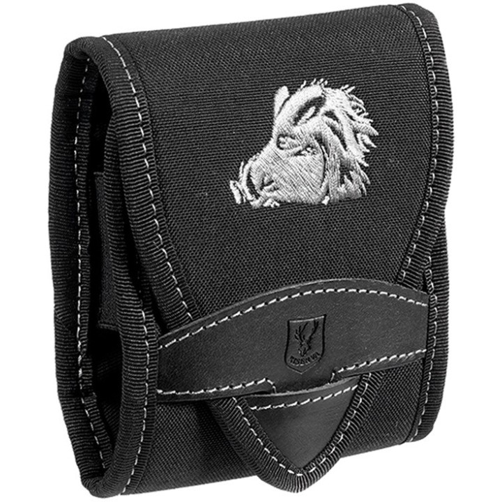 Pochette 7 balles noir - sanglier - Riserva