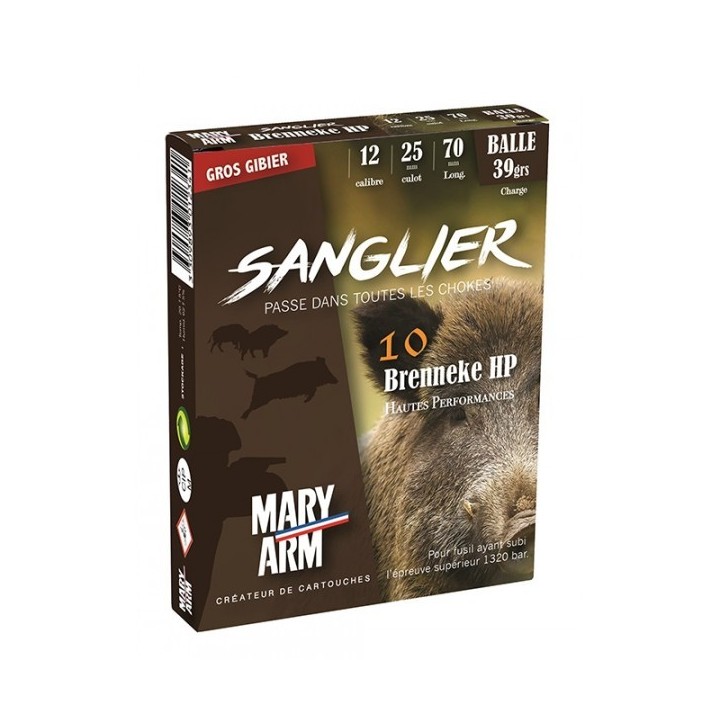 Mary-Arm - Brenneke Sanglier HP - 12/70 - (x10)