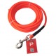 Longe tubulaire PVC orange fluo 5m