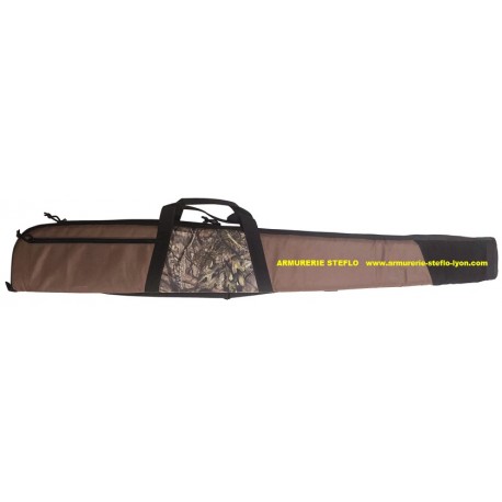 Fourreau fusil marron/camo 128cm