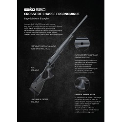 Carabine Sako S20 Chasse bronzé flûte/fileté