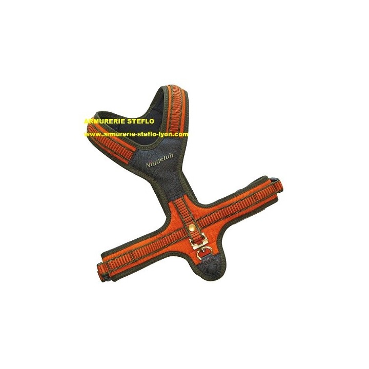 Niggeloh Harnais Néoprène orange pour chien Taille S