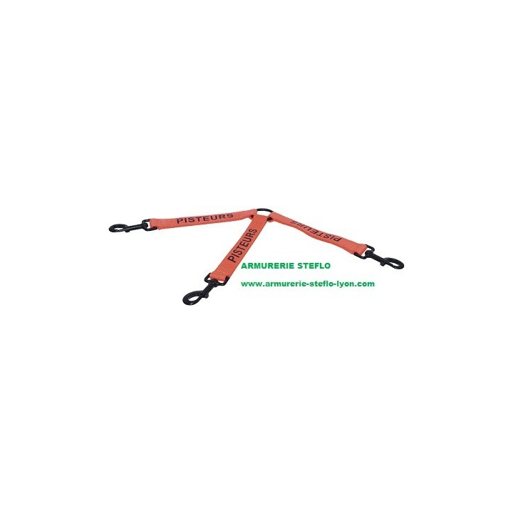 Tripleur nylon orange 20cm Pisteurs