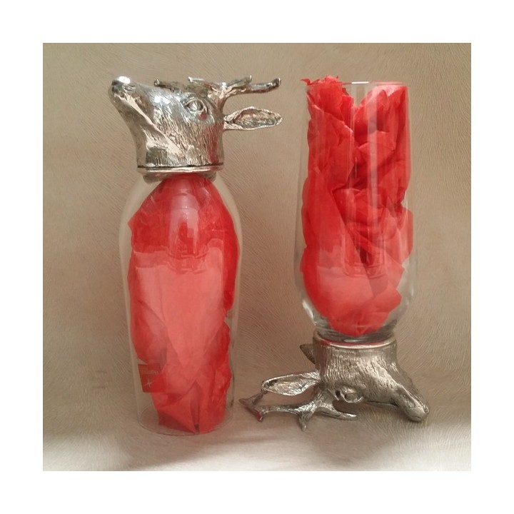 Verre à champagne cerf-cadeau-armurerie-steflo
