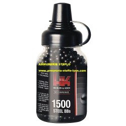 1500 billes BB acier noir 4,5mm HK