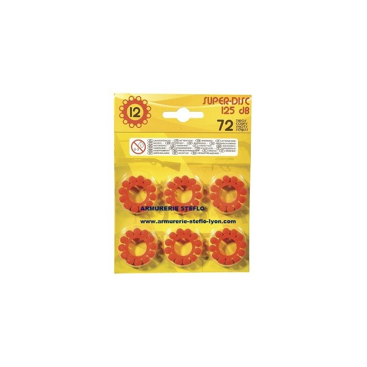 Blister 6 amorces de 12 coups