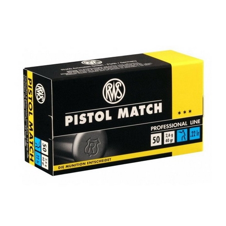 RWS pistol match munitions-steflo-armurerie