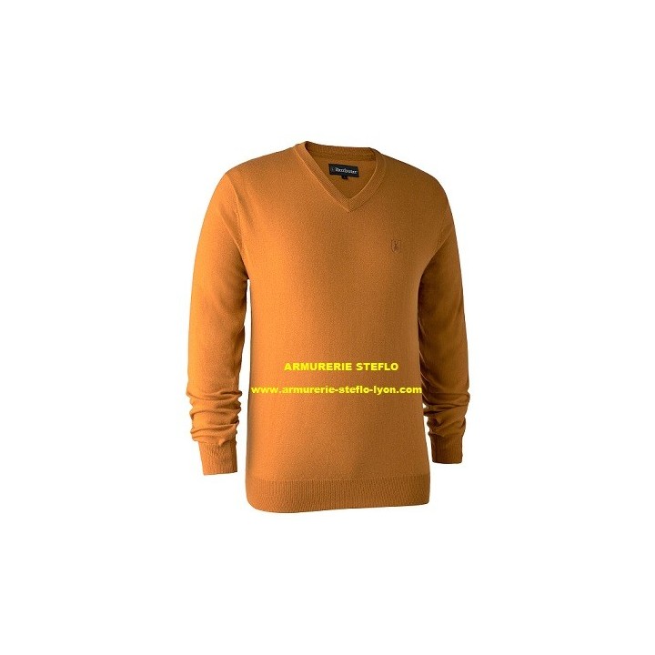 Pull Kingston ocre col V DEERHUNTER