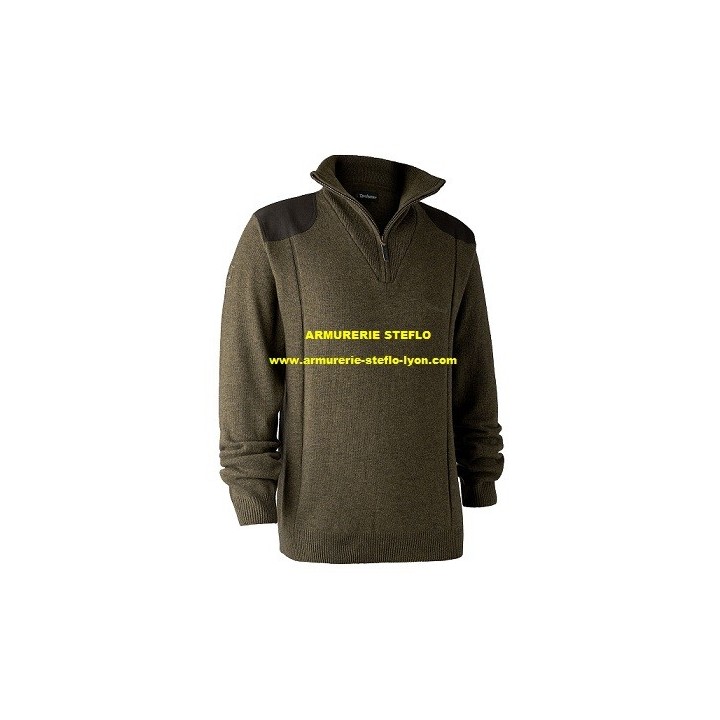 Pull Sheffield col zippé DEERHUNTER