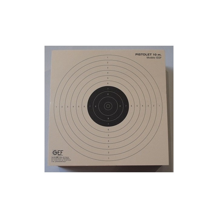 Cibles 17x17 pistolet 10m (x200)