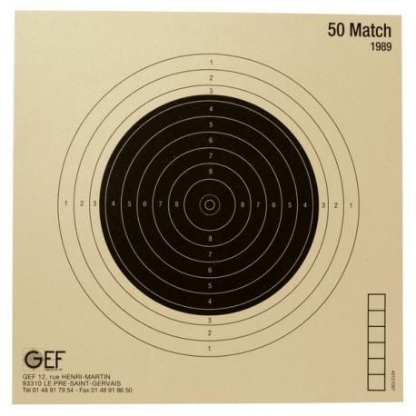 cible-carabine 50 m -armurerie-steflo