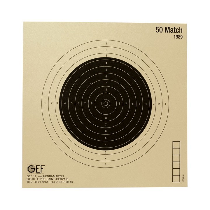 cible-carabine 50 m -armurerie-steflo