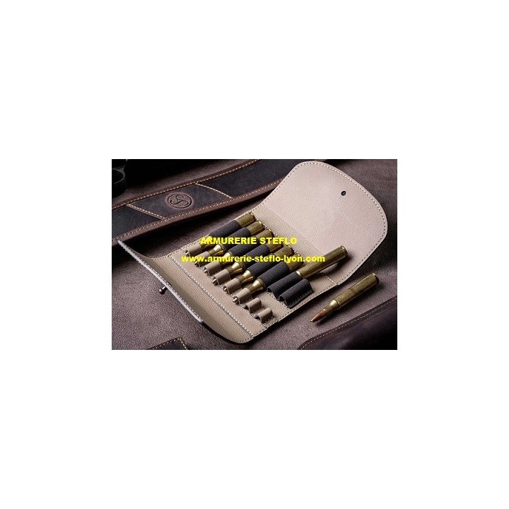 Pochette à 8 cartouches en cuir - Sauer