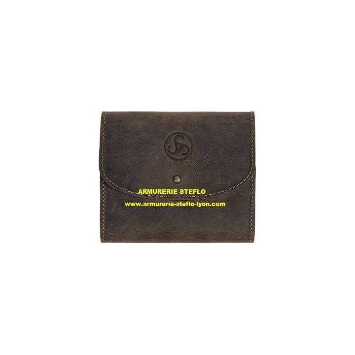 Pochette à 8 cartouches en cuir - Sauer